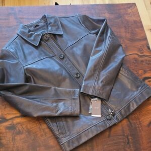Merona Dark Brown Leather Jacket